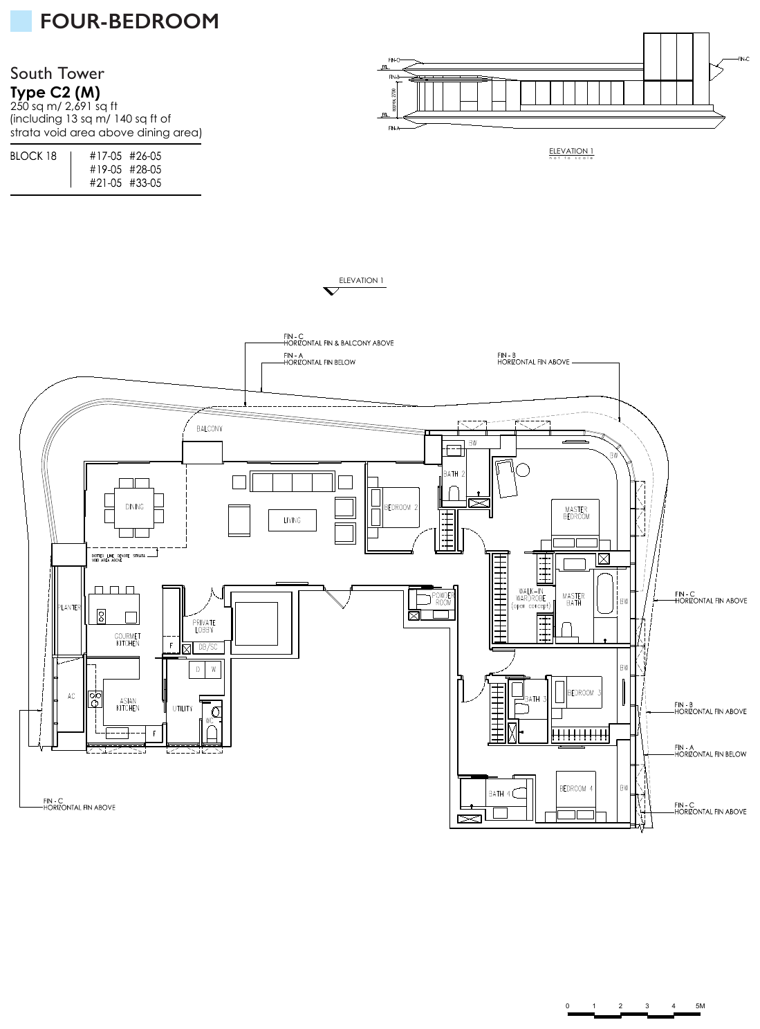 Type C2 (M) · 4-Bedroom · 2,691 sqft